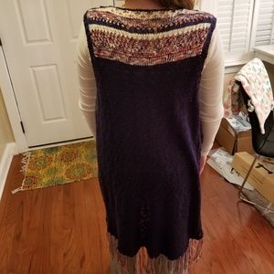 Crochet Vest Duster - Vintage Inspired